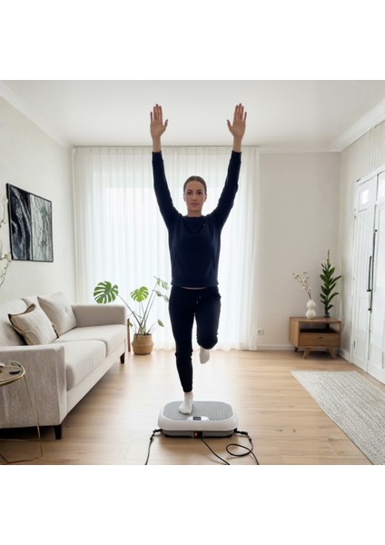 Vibecore Ev Tipi Dikey Mikro Titreşimli Egzersiz Aleti – Uzaktan Kumandalı Fitness Platformu