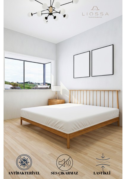 Premium | %100 Pamuklu | Su Sıvı Geçirmez Yatak Koruyucu Alez | Fitted Full Kenar | Tek/çift Kişilik
