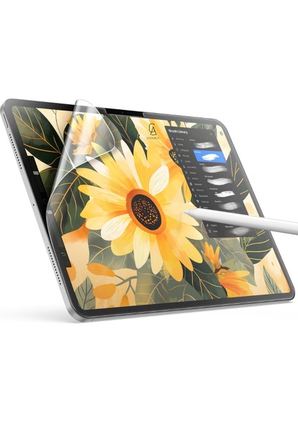Apple iPad Pro 11 Inç 2025 M5 (A3357-A3358) ile Uyumlu Paperlike Kağıt Hissi Yazım Çizim Ekran Koruyucu Film