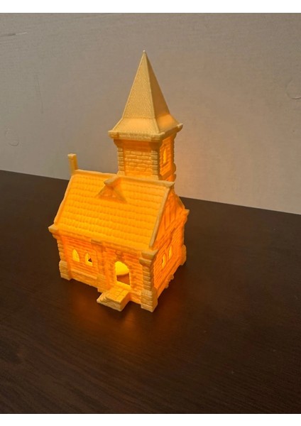 Model Kale Figürü LED Işıklı, Minyatür Kale , Gece Lambası Masa Lambası Dekor fiyatları