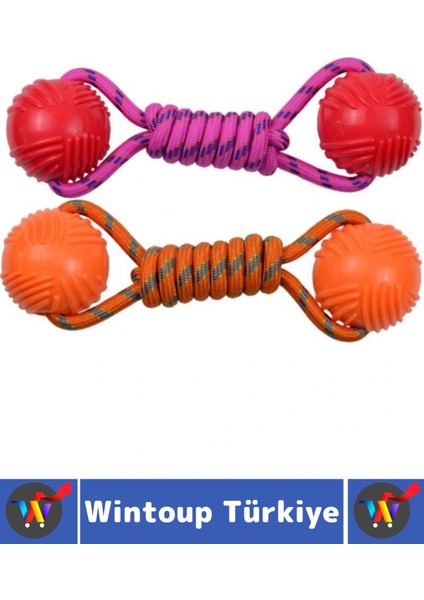 Evcil Hayvan Ağız Diş Kaşıma Çiğneme Temizleme Eğlenceli Vakit Kauçuk Top Köpek Oyuncağı 2 Adet fiyatları