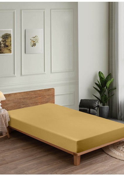 %100 Pamuk Penye Lastikli Çarşaf | Tek ve Çift Kişilik | Yumuşak, Nefes Alan, Kaymaz Kumaş – Renk Seçenekli