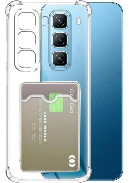 Infinix Hot 50 Pro Kılıf Kamera Korumalı Kartlıklı Sfy Kapak