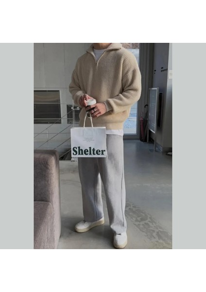 Unisex Dik Yaka Kaliteli Tarz Yeni Sezon Oversize Kazak modelleri