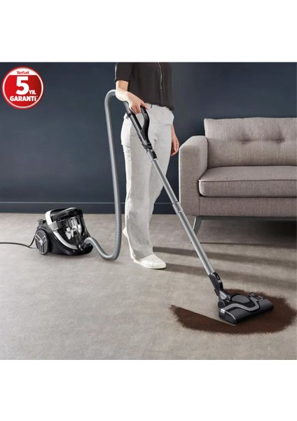 Turbo Başlıklı 5 Yıl Garantili 5★ Silence Force Cyclonic Toz Torbasız Elektrikli Süpürge, Siklon + Yüksek Verimli Filtre