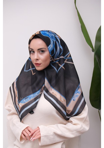 Renkli Karma Desen Dijital Soft Eşarp