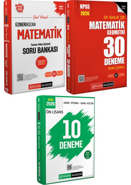 2026 Kpss Ezberbozan Matematik Soru 30 Deneme - 2026 Kpss Ön Lisans Çözümlü 10 Deneme