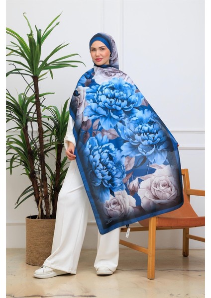 Floral Suluboya Desenli Dijital Soft Şal