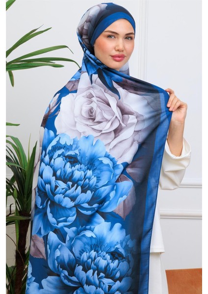 Floral Suluboya Desenli Dijital Soft Şal modelleri