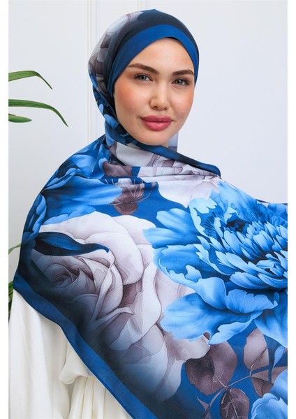 Floral Suluboya Desenli Dijital Soft Şal
