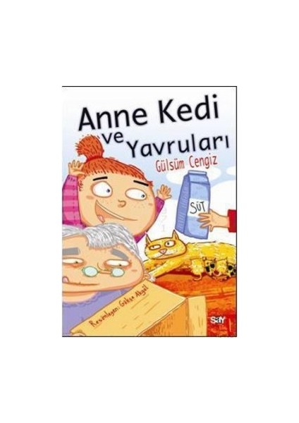 Anne Kedi ve Yavruları (Renkli Resimli Büyük Boy)