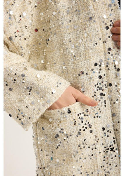 Buklet Pul Payetli 2 Kese Cepli Ceket fırsatları