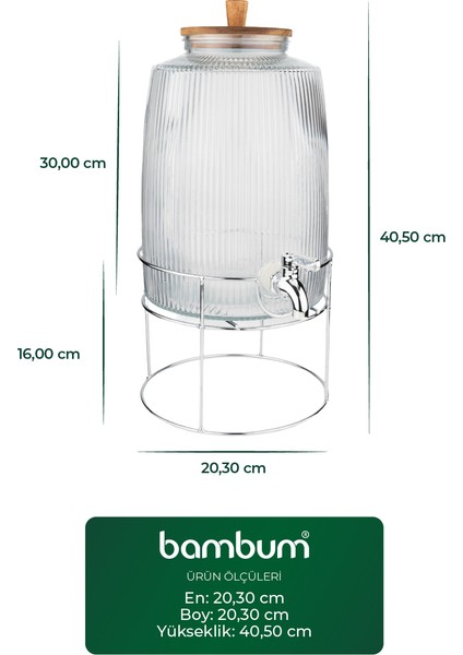 Flow Akasya Kapaklı Cam Sebil 6l modelleri