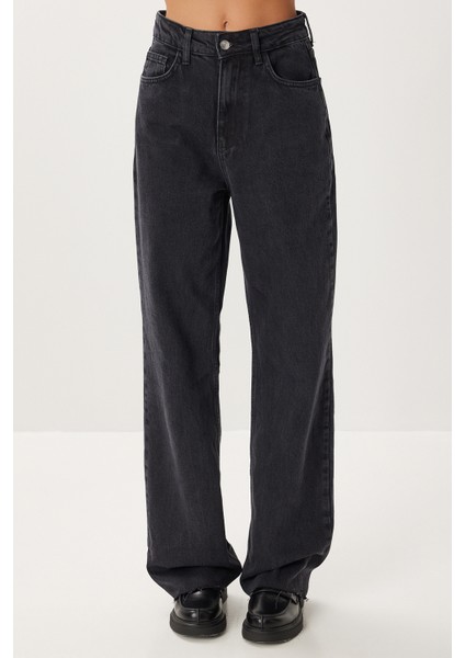 Kesik Paça Soluk Efektli Jean P0292 LRI0023 Antrasit fırsatları