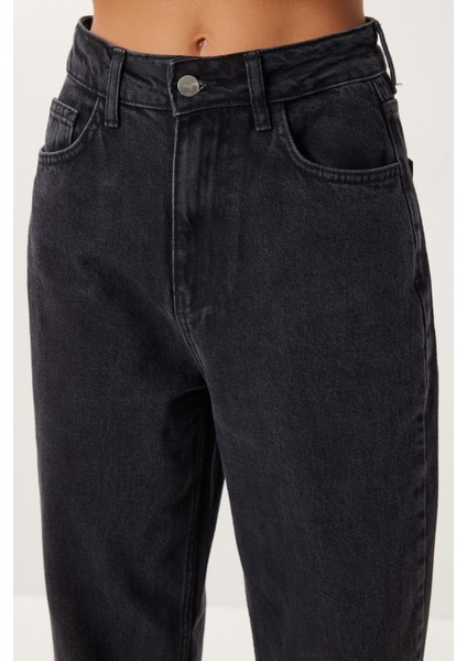 Kesik Paça Soluk Efektli Jean P0292 LRI0023 Antrasit indirimleri