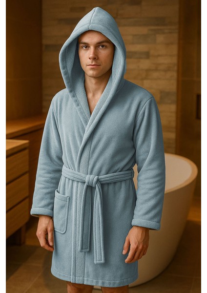 Genç Kız / Erkek Çocuk Kapşonlu Garson Boy Kadife Bornoz %100 Pamuklu modelleri