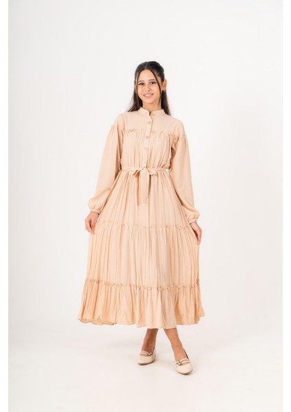 Selya Kız Çocuk Elbise Bej