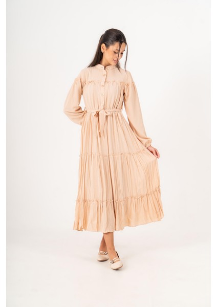 Selya Kız Çocuk Elbise Bej fırsatları