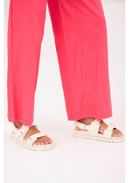 Kadın Beli Lastikli Rahat Kalıp Pamuk Gabardin Pantolon fiyatları