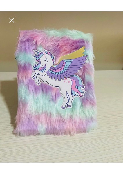 Peluş Kaplamalı Unicorn Kabartmalı Not Defteri indirimleri