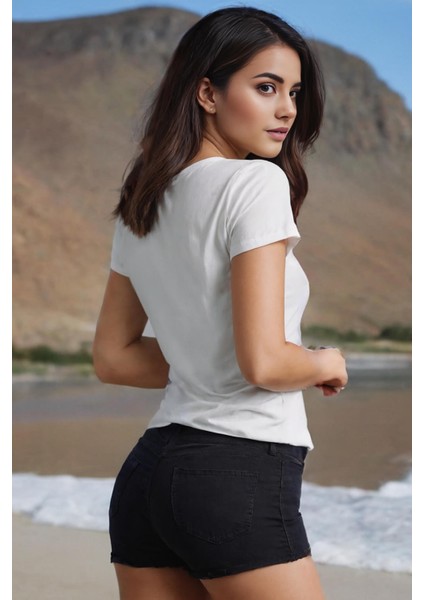 Basic Beyaz V Yaka Tişört fiyatları