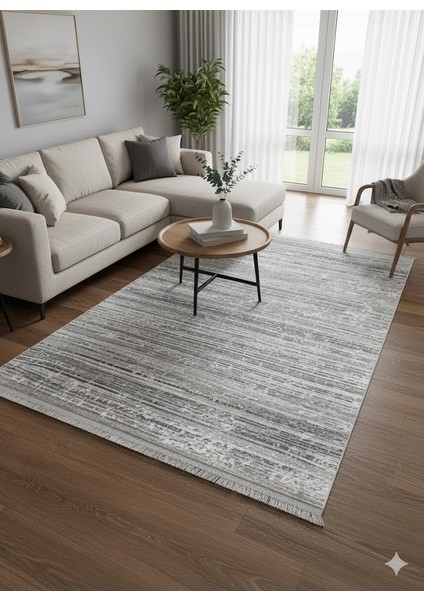 Imaj Akrilik Modern Dokuma Kaymaz Makine Halısı
