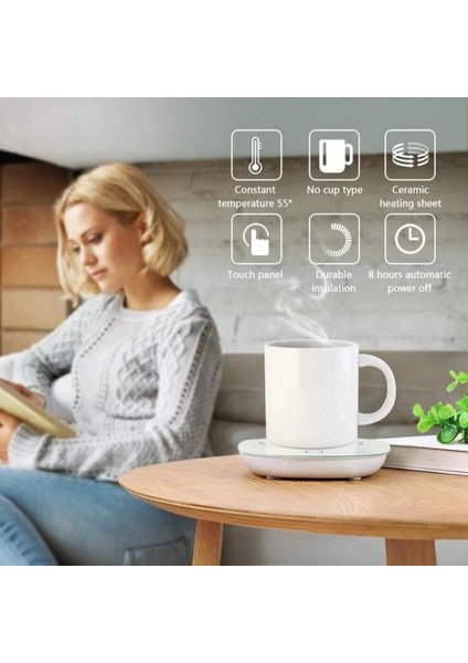 55 Derece Sabit Sıcaklıkta Seramik Metal Cam Kupa Isıtıcı ( Lisinya ) fiyatları