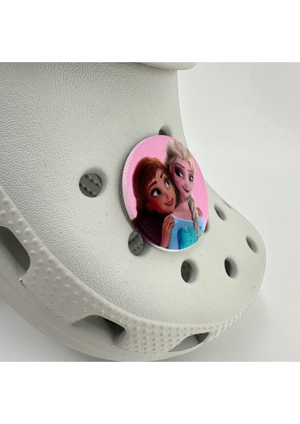 Terlik Süsü ve Aksesuarı , Çanta Süsü – Jibbitz 3D Dijital Baskılı Frozn Anna Figür Logo Aksesuar fiyatları