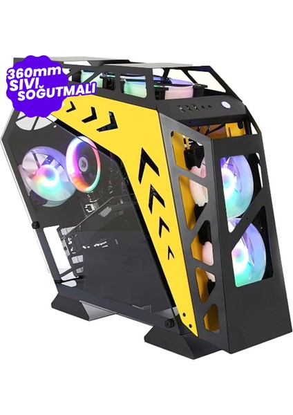 DR-353 Ryzen 5 7500F 16GB Ddr5 GTX1660S 1tb M.2 Nvme SSD Sıvı Soğutmalı Oyun Bilgisayarı