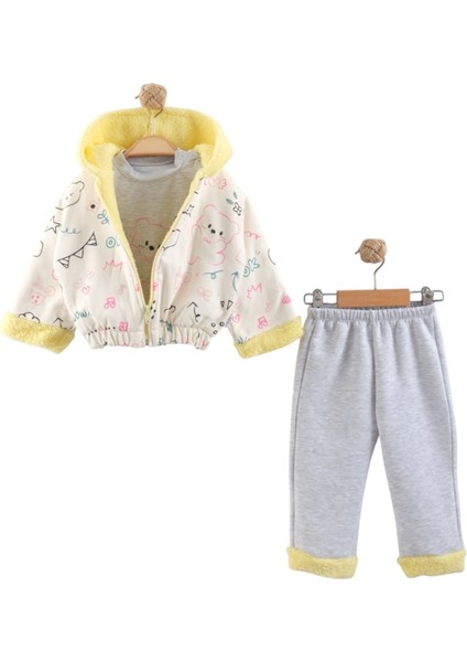 Ayıcık Baskılı 3 Lü Takım