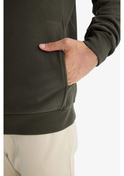 Regular Fit Yarım Fermuarlı Sweatshirt E9629AX25AU indirimleri