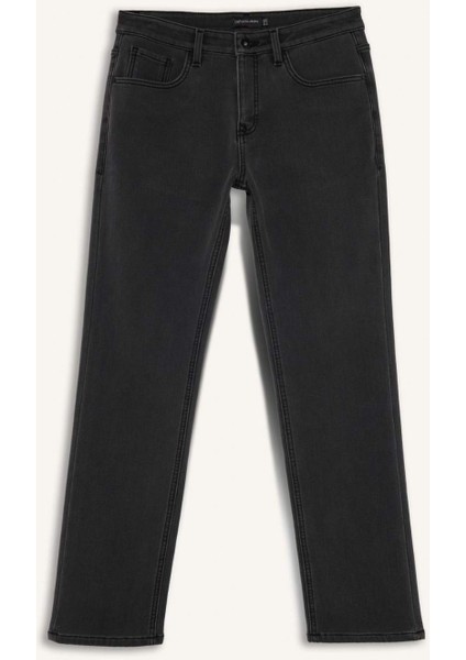 Diago Comfort Fit Yüksek Bel Geniş Paça Düz Paça Termal Polarlı Jean Pantolon F6132AX25WN fiyatları