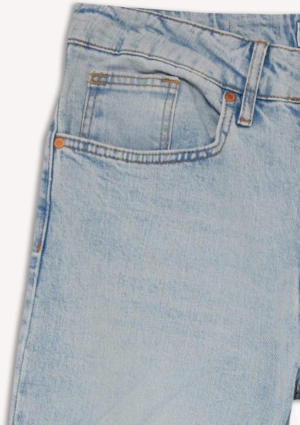 Slim Tapered Fit Dar Paça Jean Pantolon F2324AX25AU