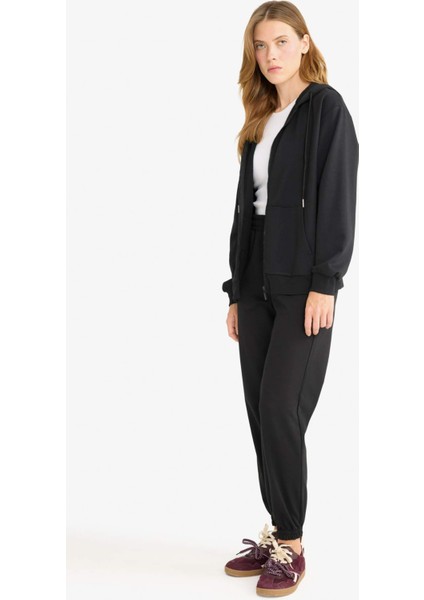 Jogger Fit Beli Lastikli Basic Düz Cepli Eşofman Altı D4234AX25AU modelleri