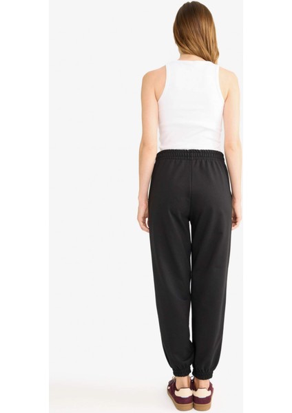 Jogger Fit Beli Lastikli Basic Düz Cepli Eşofman Altı D4234AX25AU