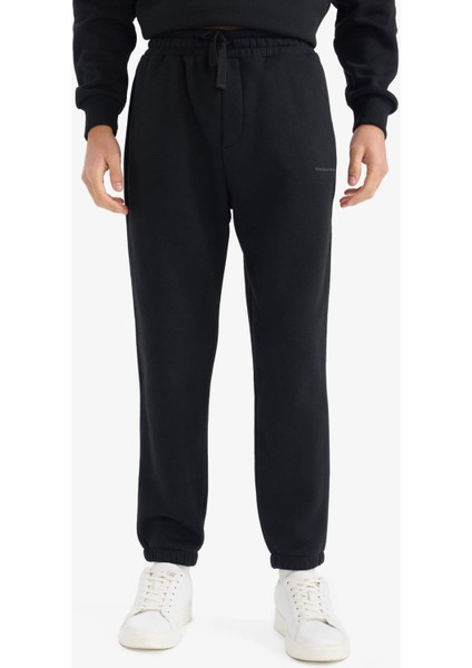 Boxy Fit 2'li Takım Bisiklet Yaka Baskılı Sweatshirt Eşofman Altı F9623AX25AU indirimleri