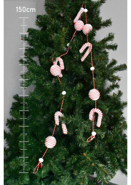 150 cm Şeker-Top Süs Beyaz