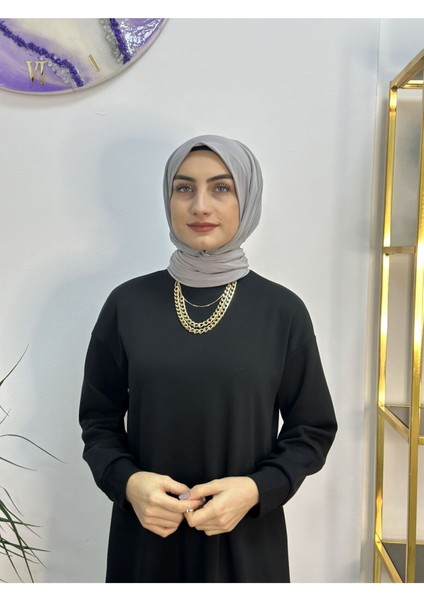 Ithal Kumaş Çıtçıtlı Hazır Şal Iki Sekılde Kullanılır Gri modelleri