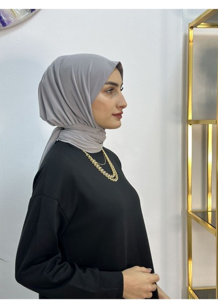 Ithal Kumaş Çıtçıtlı Hazır Şal Iki Sekılde Kullanılır Gri fırsatları