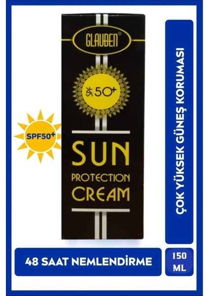 Güneş Koruyucu Kremi Spf 50 Faktör 150ML Doğal Bitkisel