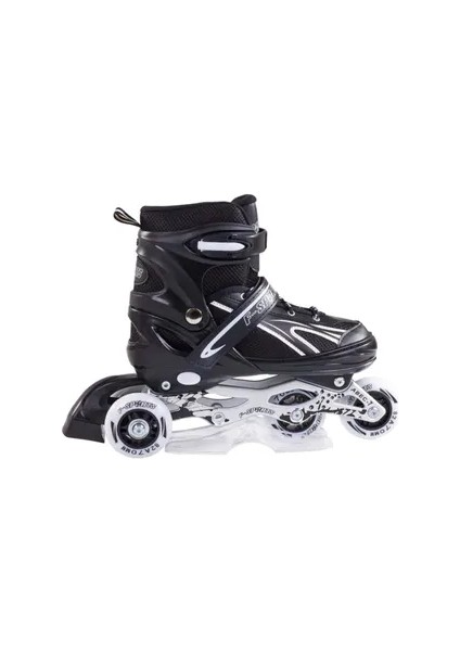 Ayarlanabilir 2 1 Işıklı Metal Gövde Alıştırma Pateni Çanta Hediyeli Işıklı