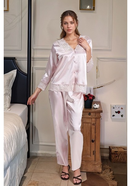 Kadın 6 Parça Gecelik & Sabahlık & Pijama Takımı Hediyelik ve Çeyizlik Set LA.L01.I1.SS011 indirimleri