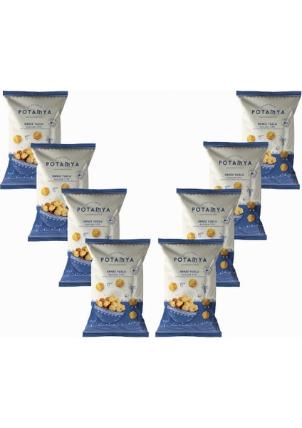 Zeytinyağlı Deniz Tuzlu Baklagil Cipsi X8