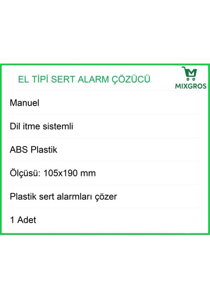 El Tipi Alarm Etiketi Çözücü Sökücü fırsatları