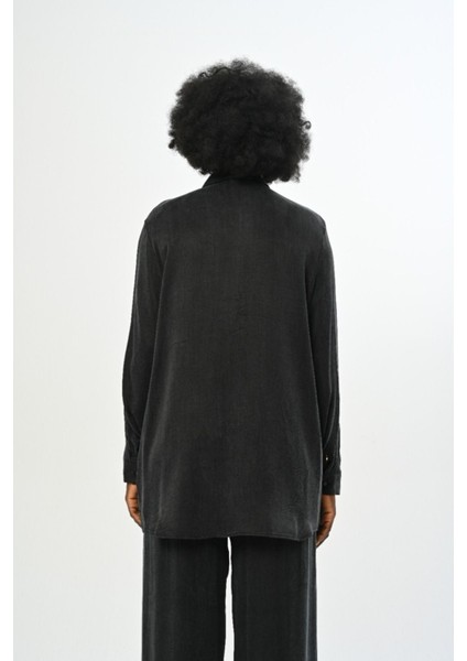 Kadın Düz Renk Oversize Kesim Gömlek fırsatları