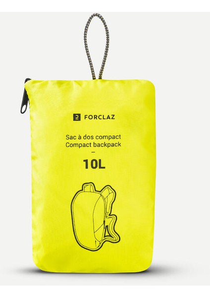 Outdoor Katlanabilir Sırt Çantası - 10 L - Sarı - Travel modelleri
