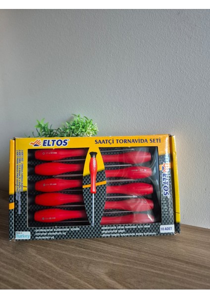 10 Parça Saatçi Tornavida Seti | Manyetik Uçlu, Krom Vanadyum, Ergonomik Sap – Elektronik ve Hassas Tamir Için Ideal