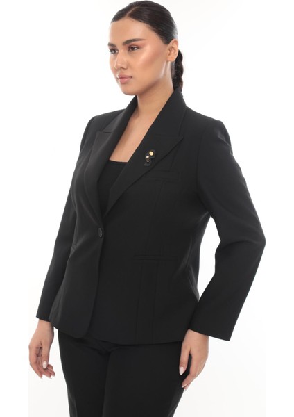 Kadın Şık Blazer Ceket Pantolon Takım Zarif Günlük Ofis Model modelleri