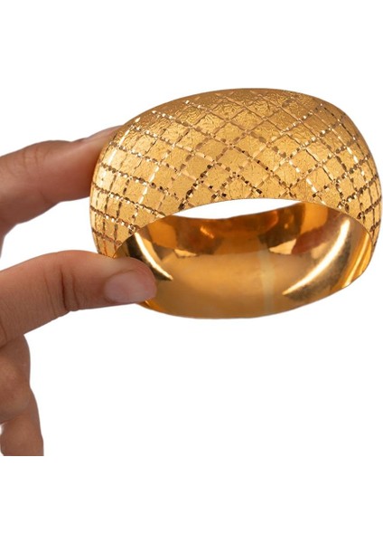 40 Gram (Gr) 40MM Petek Model Mega Bilezik 22 Ayar Yatırımlık Işçiliksiz modelleri