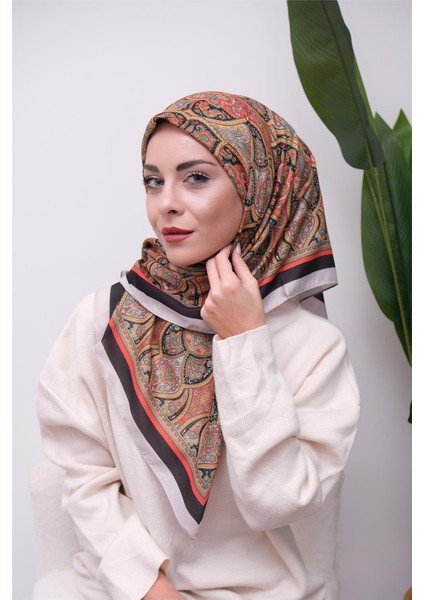 Renkli Karma Desen Dijital Soft Eşarp